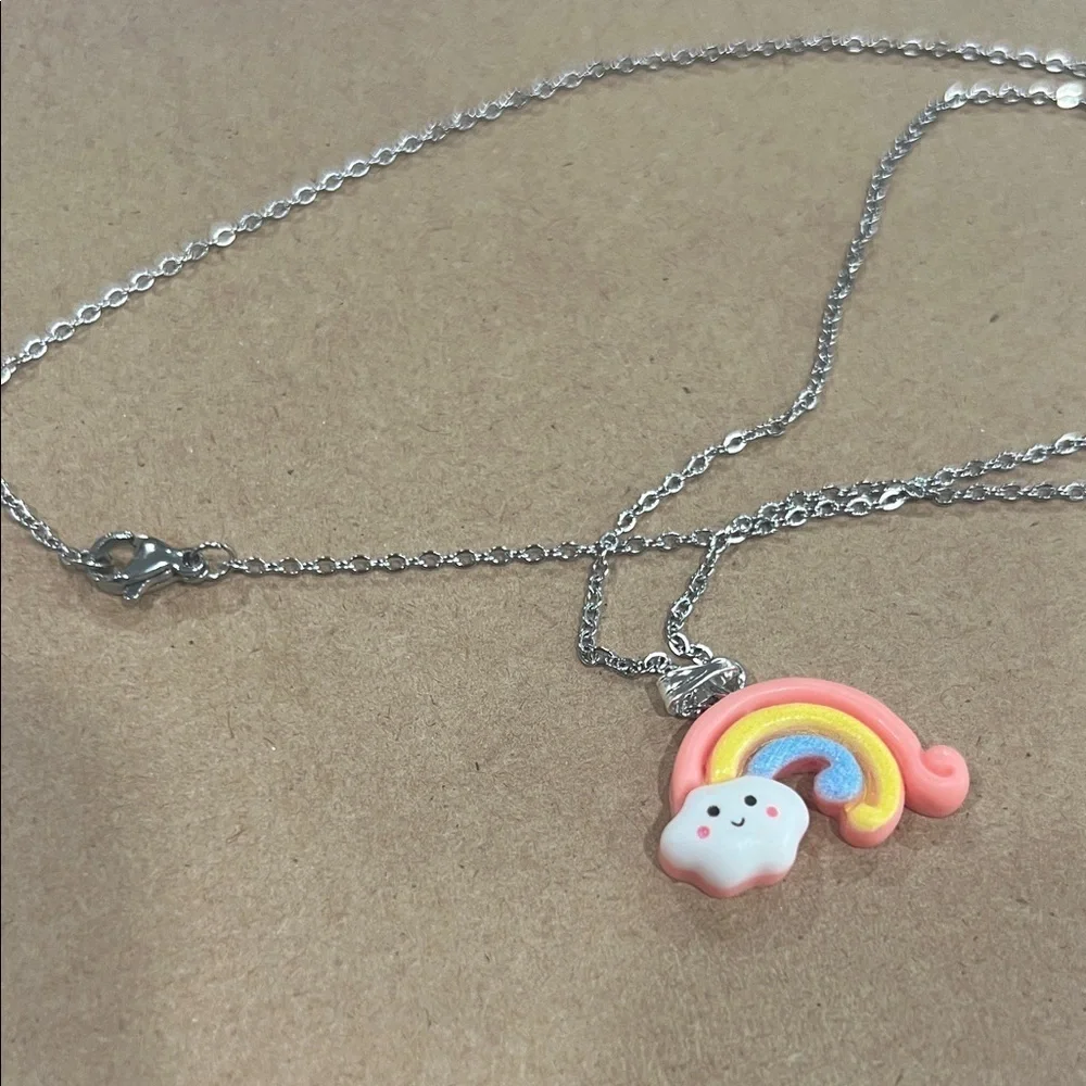Rainbow Cloud Kids Necklace